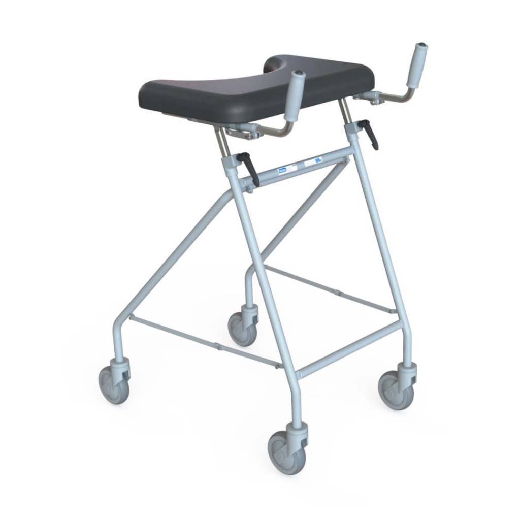 K Care Walking Tutor with Swivel Wheels and Padded Armrest