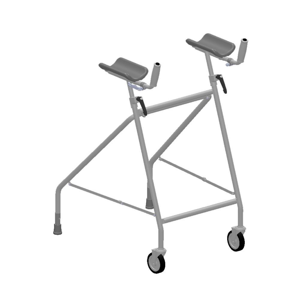 K Care Walking Tutor with Swivel Wheels and Rear Glides