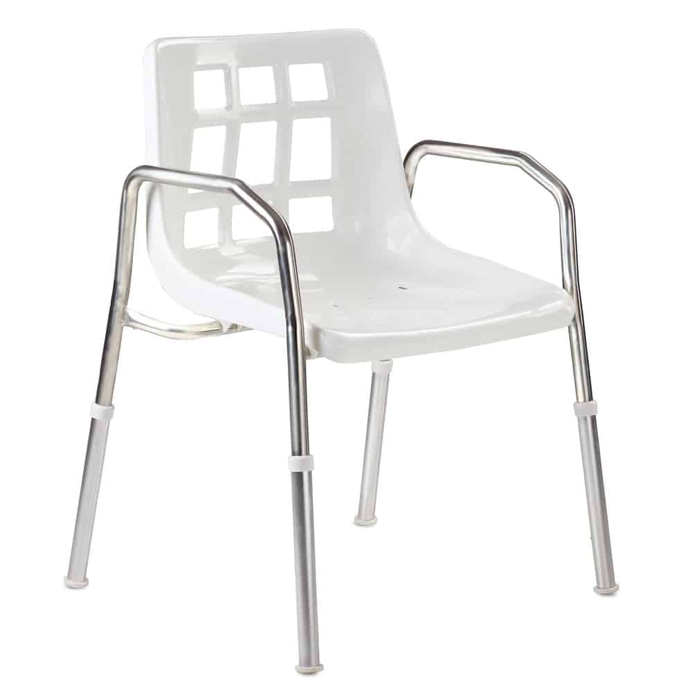 Care Quip Shower Chair – Stainless Steel with arms